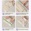 2-pack/1 Set Hand Rolled Travel Vacuum Storage Bag (no Need for An Air Pump) - Transparent Matte Design, Saving Space As A Compressed Storage Bag
