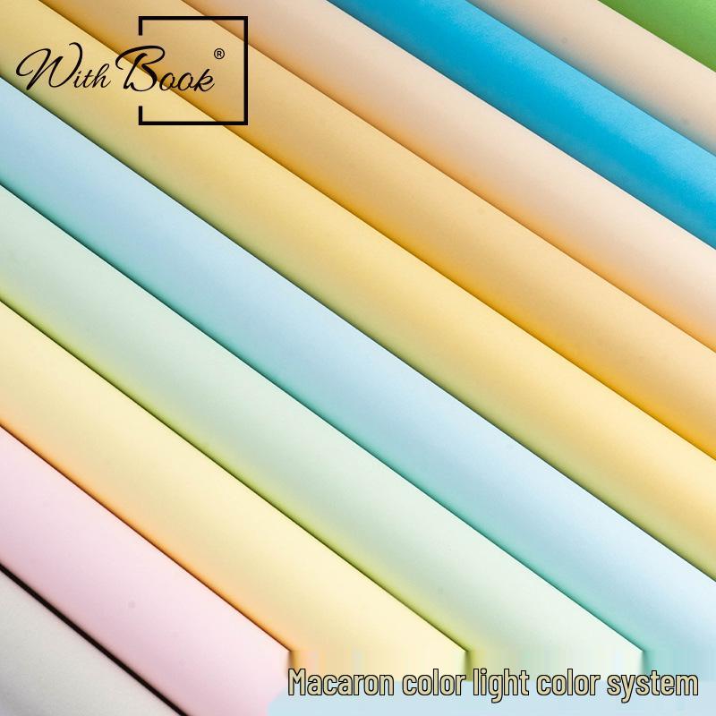 Macaron Color Series: Pearlescent Matte Candy Paper In Light Yellow, Green & Blue for Crafting