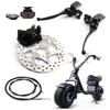Citycoco Electric Bicycle Electric Scooter Front and Rear Brake Assembly Brake Handle Disc Brake Applicable For Harley China