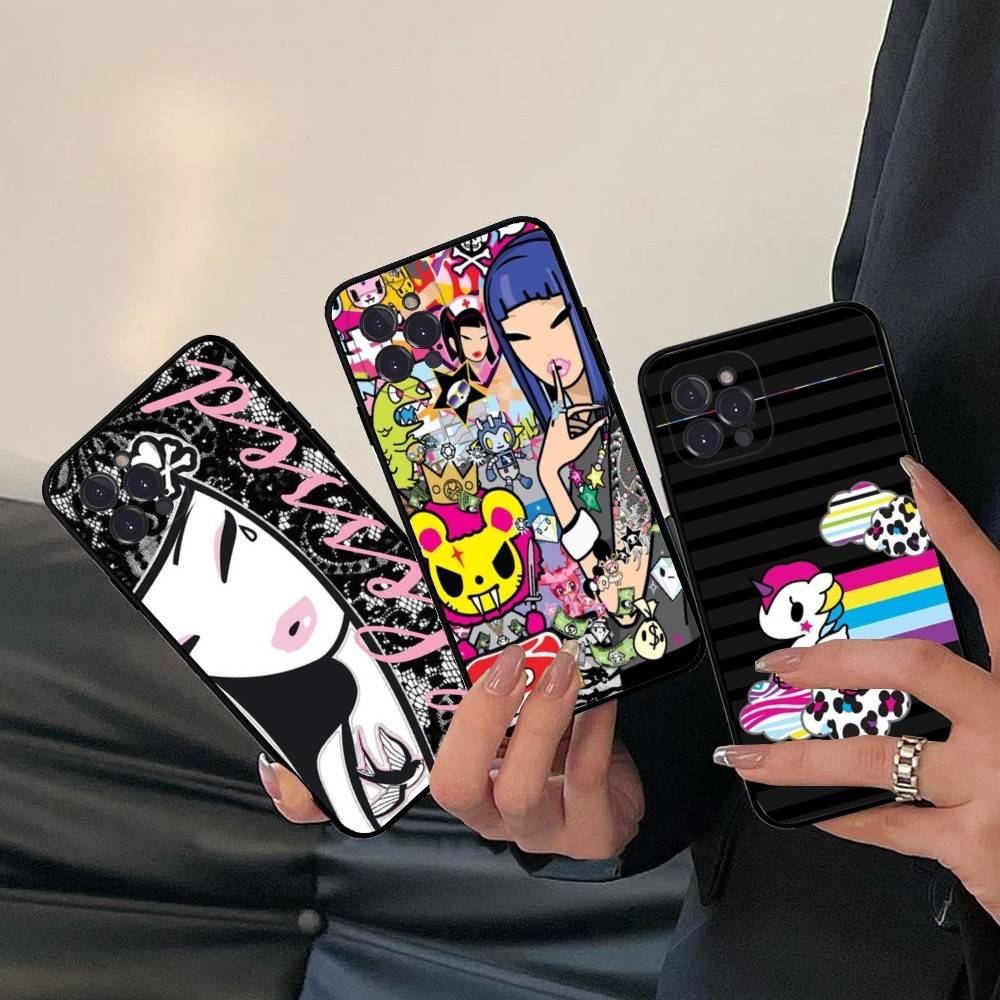 Japan Tokidoki For IPhone 17 16 15 14 13 12 11 Pro Max 13 17Air Shockproof Soft Phone Cases Coque