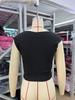 2026 European Summer Square Neck Sleeveless Bow Knot Cropped Sexy Tank Top for Women