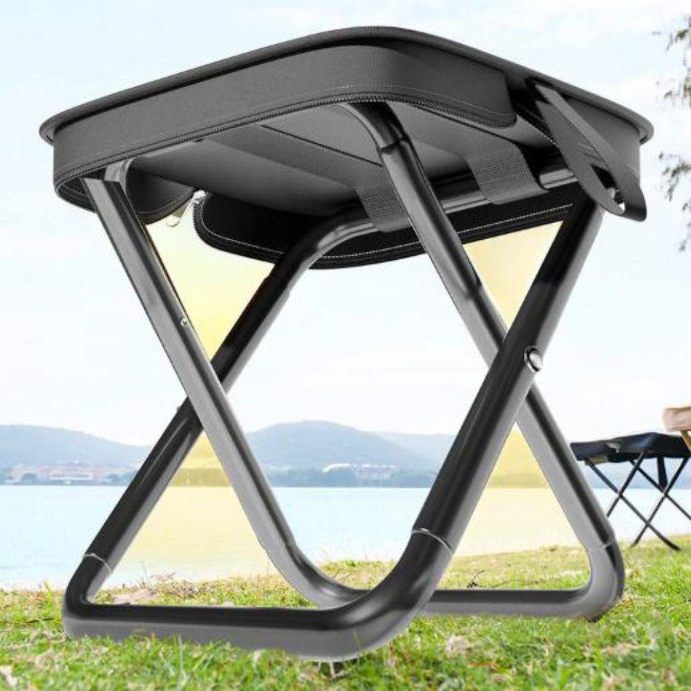 Wear-resistant Portable Folding Stool Water-proof Fishing Stool Folding Camping Chair  Household