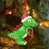 New Christmas Hanging Pendants 1pcs Resin Dinosaurs Cow Animal Indoor Ornaments New Year Pendants Merry Christmas Decoration