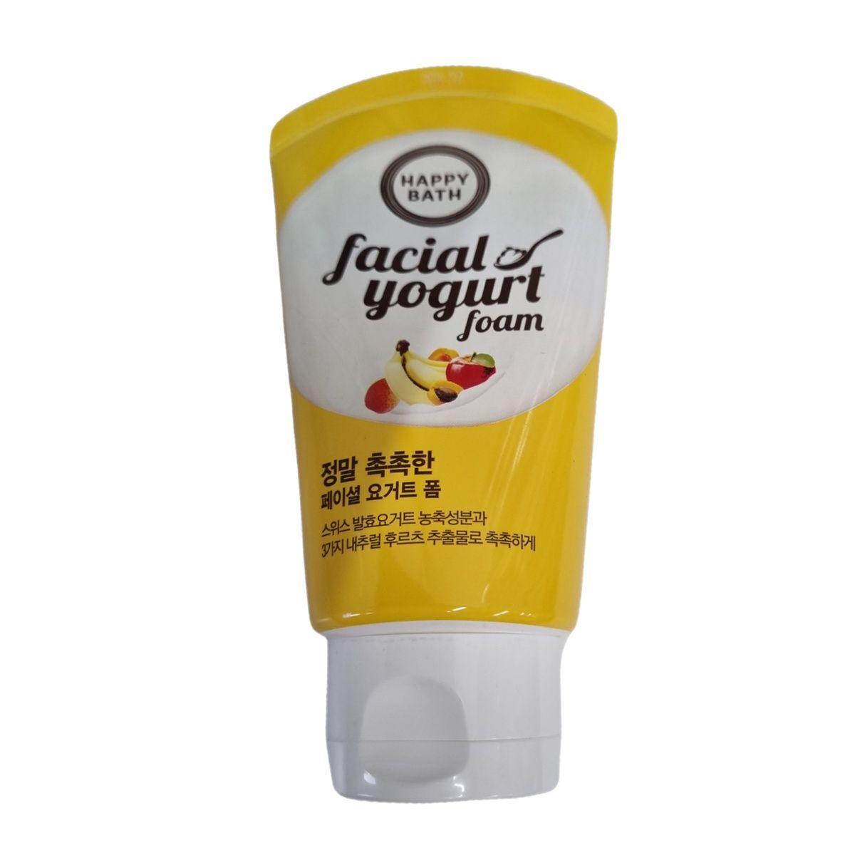 HAPPY BATH Facial Yogurt Foam 120g Cleansing Foam for Face Wash [WFJFJQ6_251105]