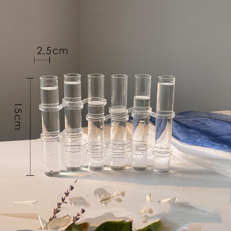 

Креативный простой прозрачный стеклянный ваза трубчатый набор подвесной держатель для цветочной композиции прозрачный контейнер для растений украшение для дома комнаты