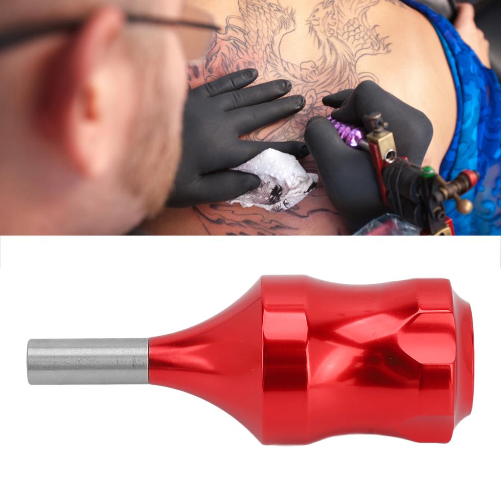 Tattoo Cartridge Grip Aluminum Alloy Lightweight Work Stable Large Friction Tattoo Supplies for Salon