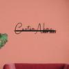 Metal Sign Wall Decor, Personalized Name Plate for Home, Family Name Metal Art