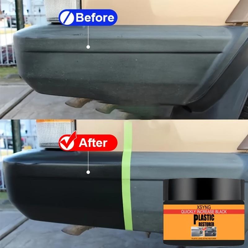 Bil Plaståterställare Tillbaka Till Svart Glans Auto Interiör Läder & Panel Förnyelse Vax Beläggningsmedel Autopolish Och Reparationsbeläggning