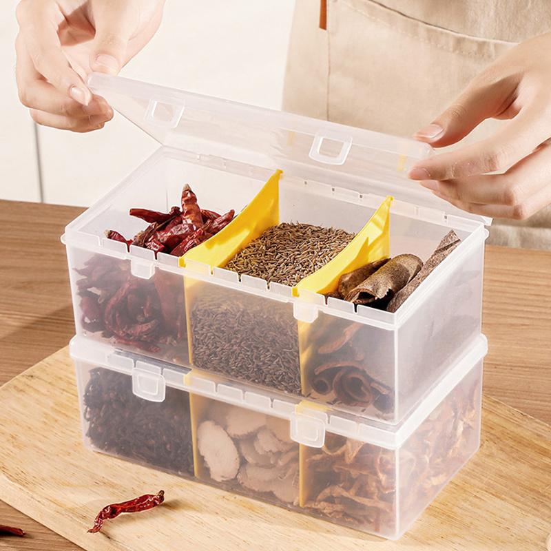 Compartment Photocards Storage Box Transparent Stickers Card Holder Desk Storage Organizer Classification Box Stationery one size