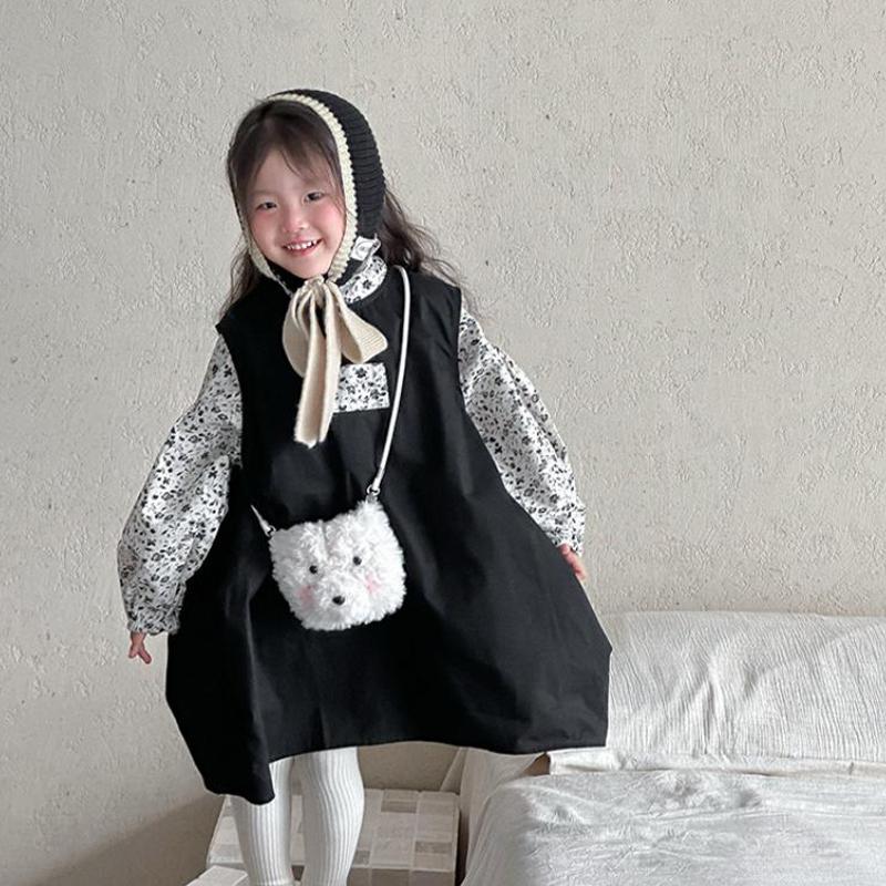 Cute Puppy Crossbody Bag New Autumn/winter Soft Children Coin Purse Fashionable Cartoon Casual Bag Korean Style Women Phone Bags