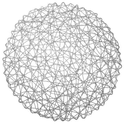 Gray Paper Table Mat, Round, 35 Cm