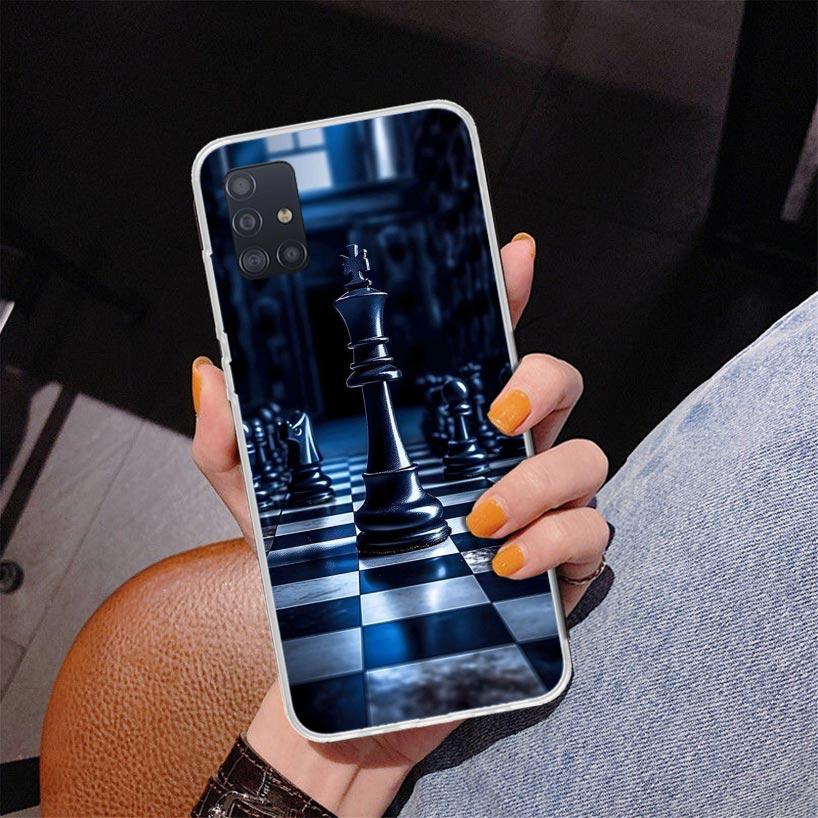 Wettkampf-Schachspiel Handyhülle Für Samsung Galaxy A52 A32 A22 A12 A51 A31 A50S A30S A20S A10S Note 20 Ultra 10 Plus S10 A72 A