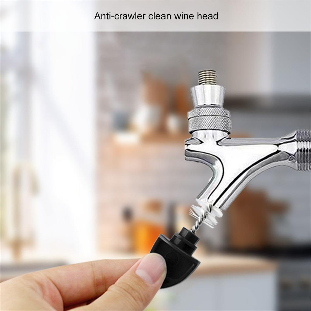4Pcs Draft Beer Faucet Brushes Overnight Faucet Cleaning Plugs Faucet Sanitation Brush Accessories for Home Use