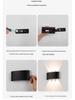 Ultra-Thin LED Waterproof Wall Light: Balcony, Hallway, Staircase, Corridor Spotlight with Colorful Single-Head Design for Bedside or KTV.