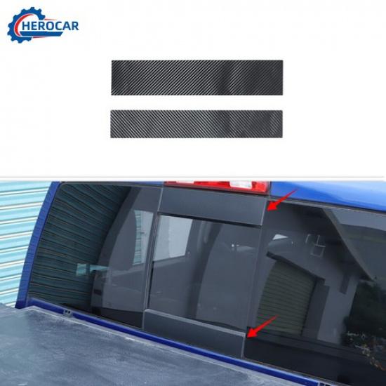 Rear Trunk Window Sticker Cover Trim Decal For Dodge Ram 11+ Carbon Fiber Grain
