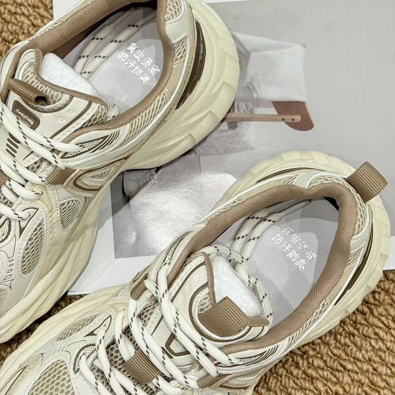 Dad Shoes Girl 2025 Summer New Small Sneakers Suction Film Bottom Mesh Breathable Women's Shoes Versatile Shoes Children