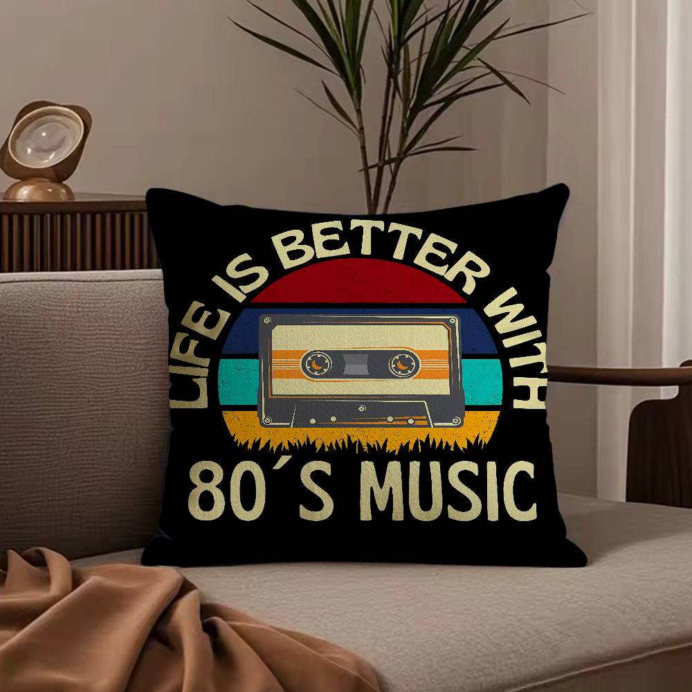 C-Cassette Tape Pillow Case Null