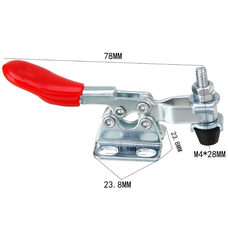 50kg Kniehebelklemmen 101A Rutschfest U-förmig für Handwerkzeug Edelstahl