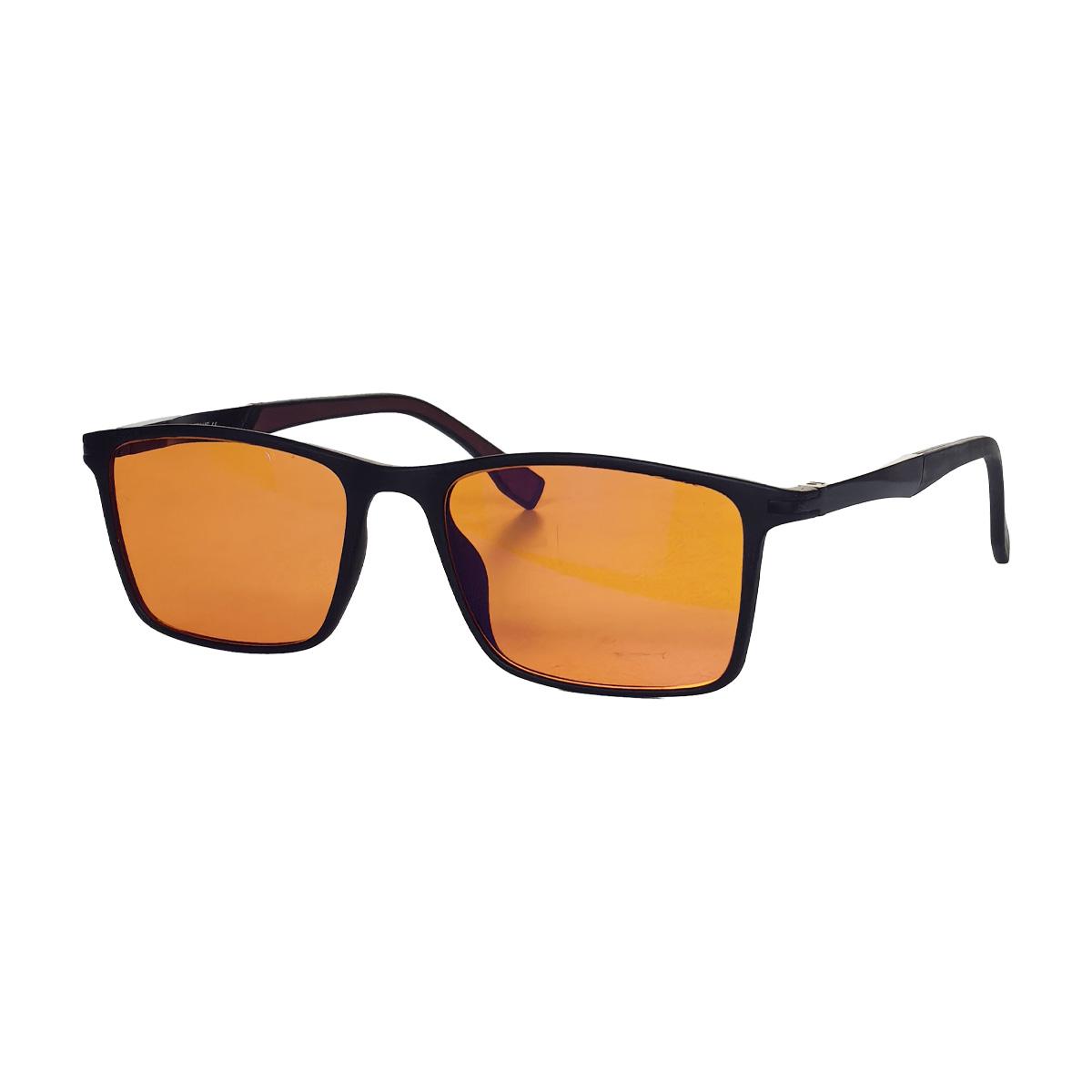 Fable Men's Orange/Blue/Light Lens Blocking Glasses For Gaming Work Better Sleep Square Frame Red Lens Anti Eye Strain