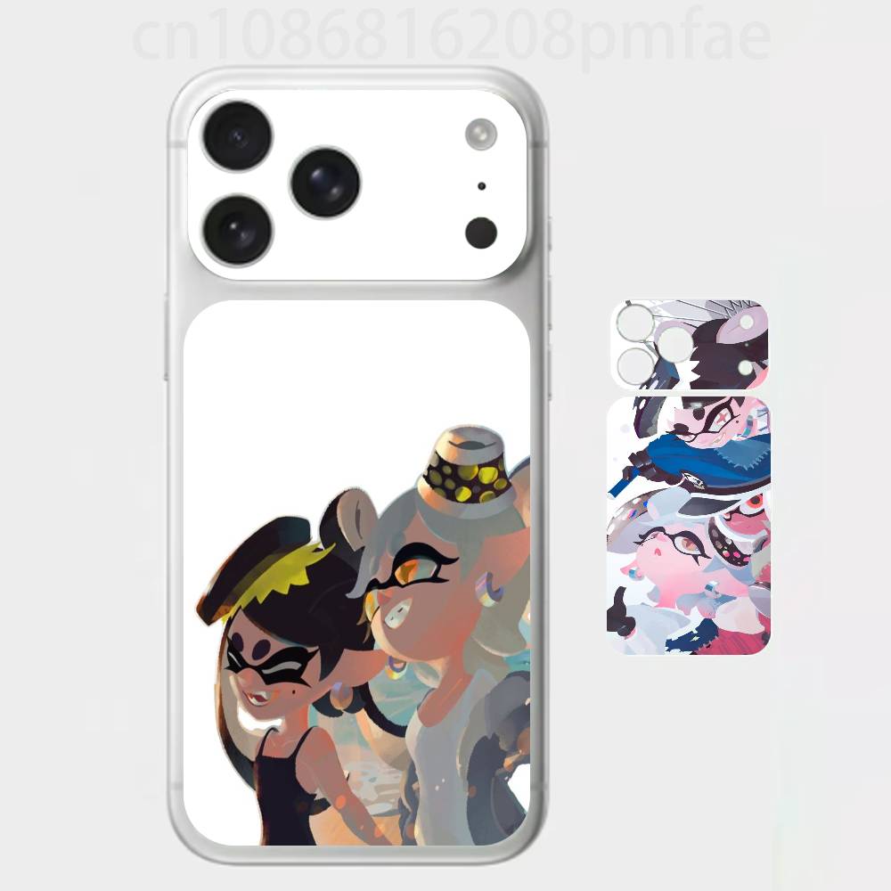 

Game S-Splatoon Premium Skin Wrap for iPhone 17 Pro/Max, Back Frame Camera Protective Decal (Not Case) iPhone17pro