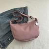 New Candy Color Waffle Art Student Versatile Simple Daily Women's Shoulder Crossbody Bag