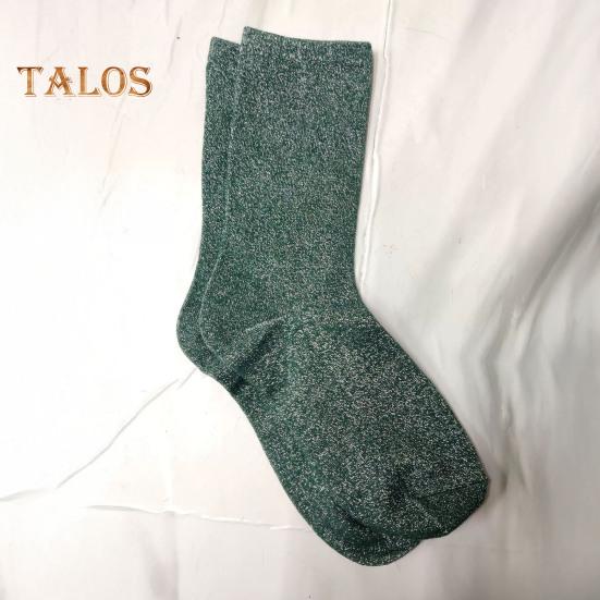 Șosete gleznă cu sclipici pentru femei, șosete echipaj metalice strălucitoare, șosete groase lucioase pentru doamne, șosetă subțire de vară din bumbac pentru doamne și fete