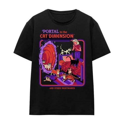 Steven Rhodes Unisex Adult Portal To The Cat Dimension T-Shirt