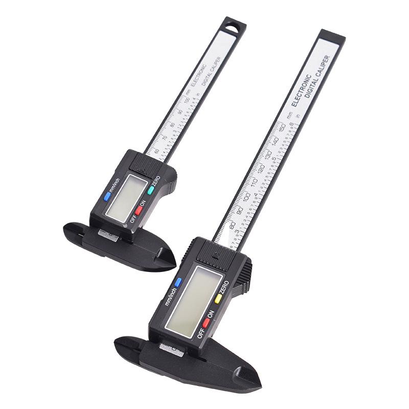 Caliper Vernier Digital 150mm: Instrument de măsură din plastic de înaltă rezistență pentru bijuterii și antichități.