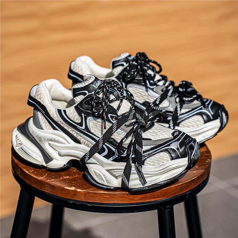 Summer New Casual Mesh, Comfortable and Breathable Low-top Thick-soled Dad Shoes