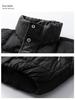 LEE Collaboration Men's Winter Denim Patchwork Down Jacket, 90% Down.