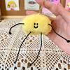Cute Little Butter Doll Plush Toy Keychain Fashion Creative Backpack Pendant Soft Stuffed Butter Doll Kawaii Birthday Gifts