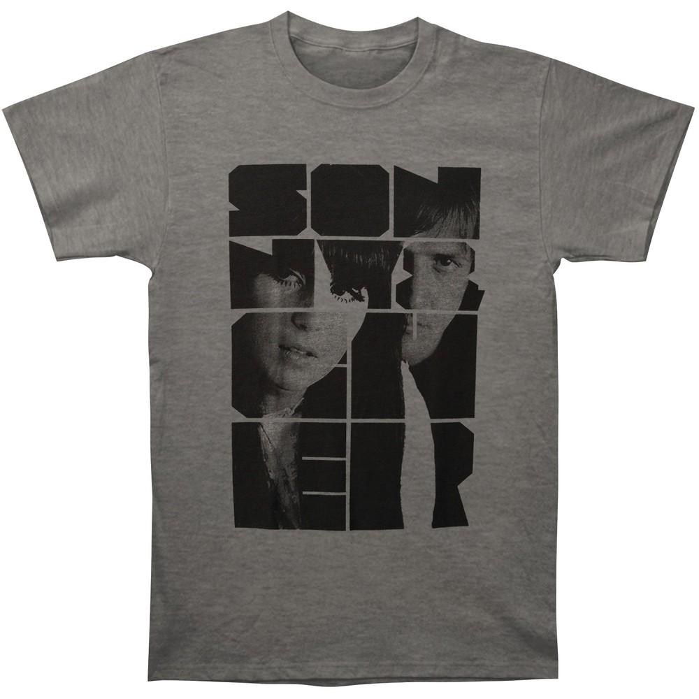 

Men s Sonny Cher Logo Image Super Soft Tee T-shirt Grey S