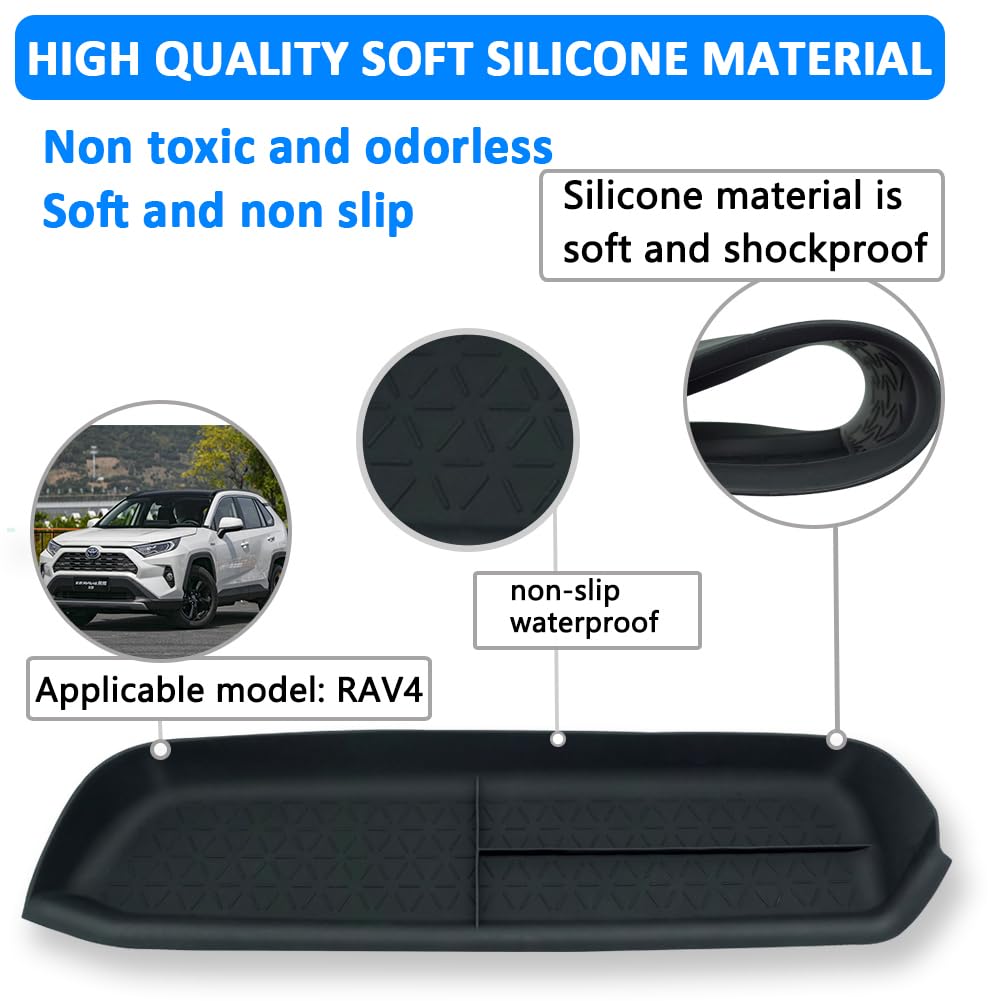 CUCHIYUN 2023 RAV4 Beifahrersitz Aufbewahrungs-Organizer-Matte Handschuhfach-Aufbewahrungs-Organizer-Schale Passt