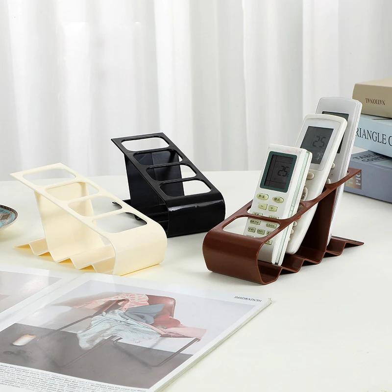 4 Slots Tv Remote Control Stand Holder Home Appliance Remote Control Storage Rack Desktop Bracket For Home Living Room Office
