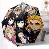 1pc Demon Slayer Anime Characters Automatic Opening and Closing Umbrella - Lightweight 3-Fold Design, Suitable for Fans, Travel, Daily Use,