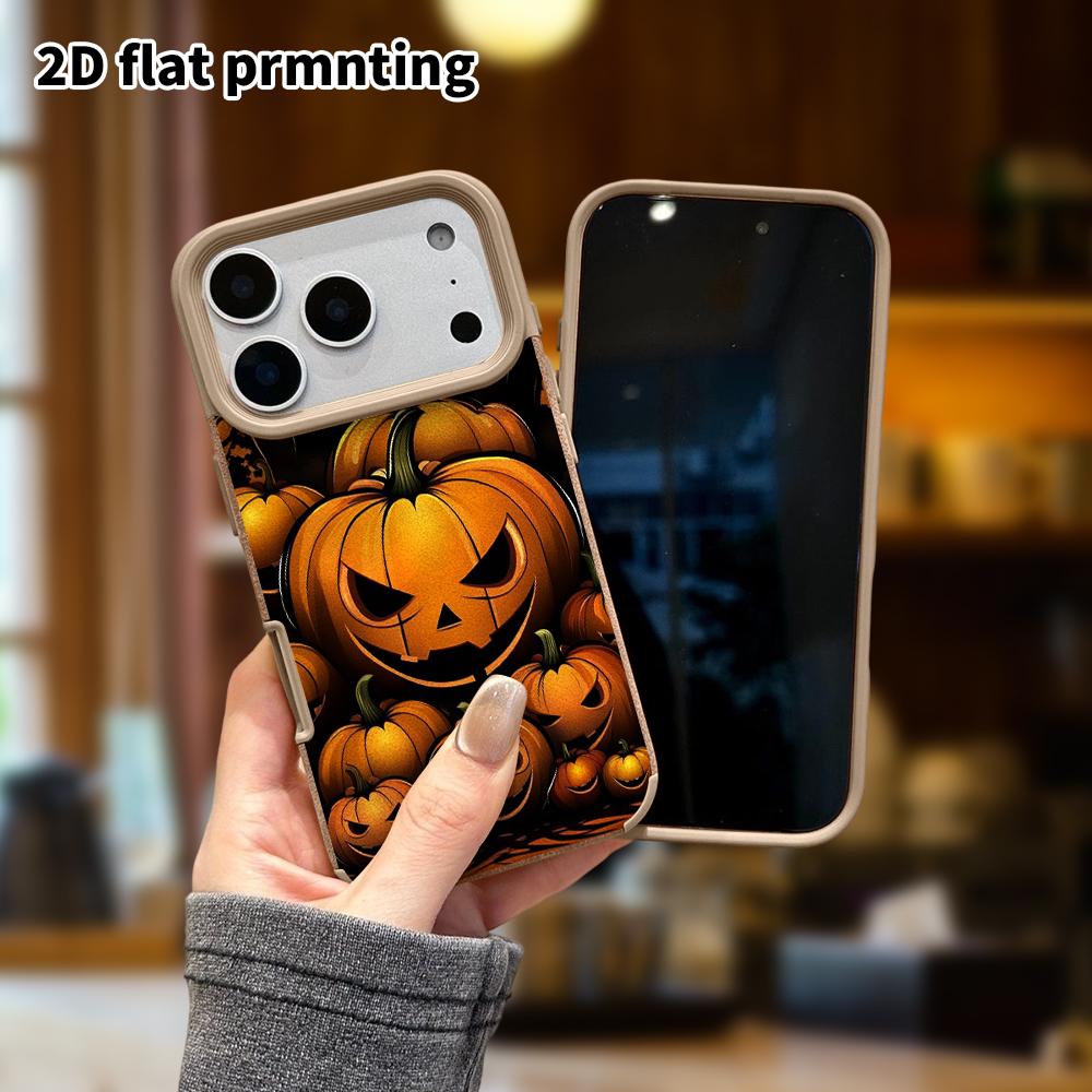Phone Case: Lambskin 2D Flat Samsung Galaxy A34 A35 M05 M06 S20 S22 S21 FE Plus 5G Protective Case, Pumpkin Group, Christmas and Halloween Gifts