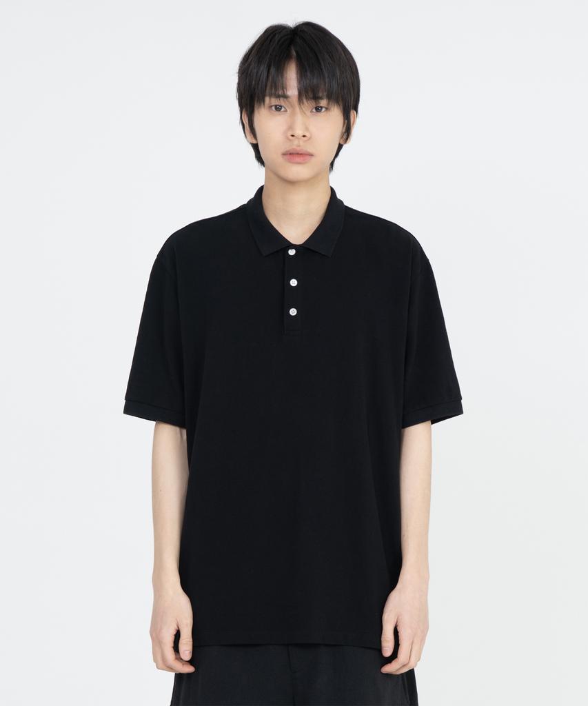 Beulaunyadeu Vintage Cotton Pique Shirt, Black