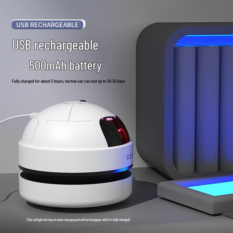 Rechargeable Mini Desktop Vacuum Cleaner for Keyboard and Crumbs