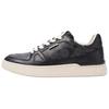 COACH Leather Abrasion Resistant Low top Skateboard Shoes Women's Black (Unisex) Skate Shoes CM691 FBK