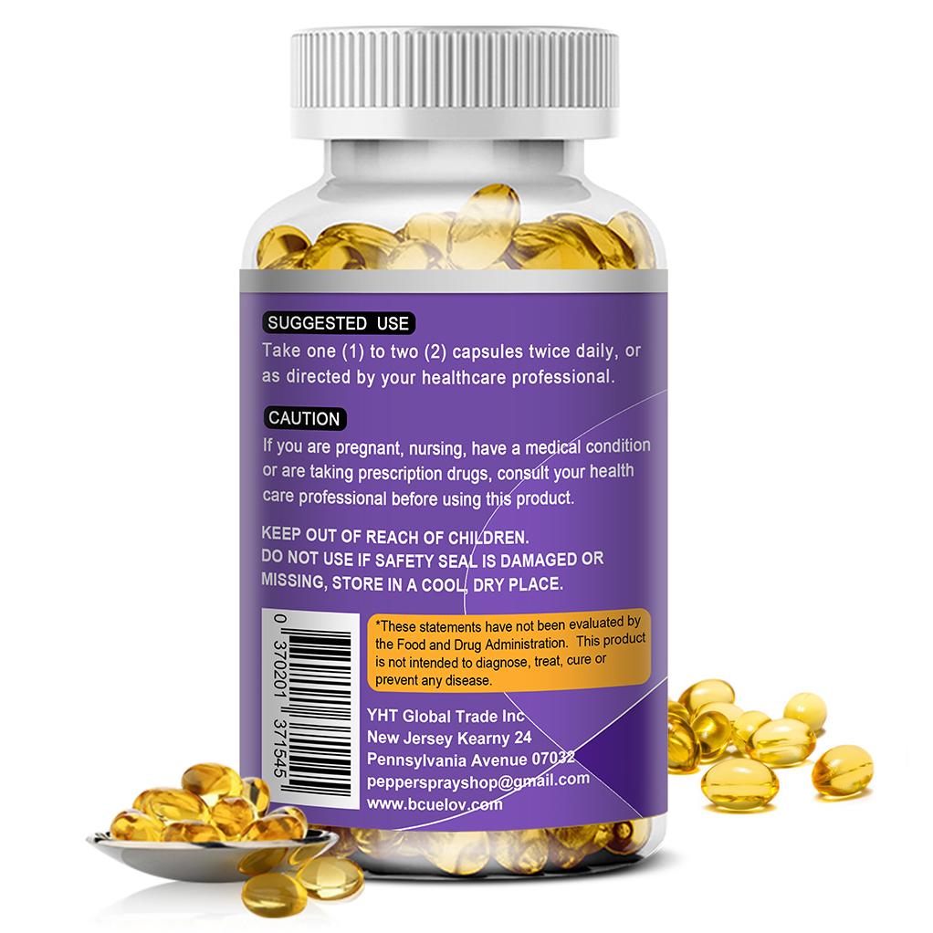 Bcuelov Ultra Eye Supplement, 8605mg, Lutein & Zeaxanthin with Bilberry Extract, 120 Caps