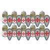Mittelalterliche Actionfiguren Baustein Burg Miliz Tempelritter Römischer Infanteriesoldat Kreuzritter Spartaner Krieger Ziegelstein