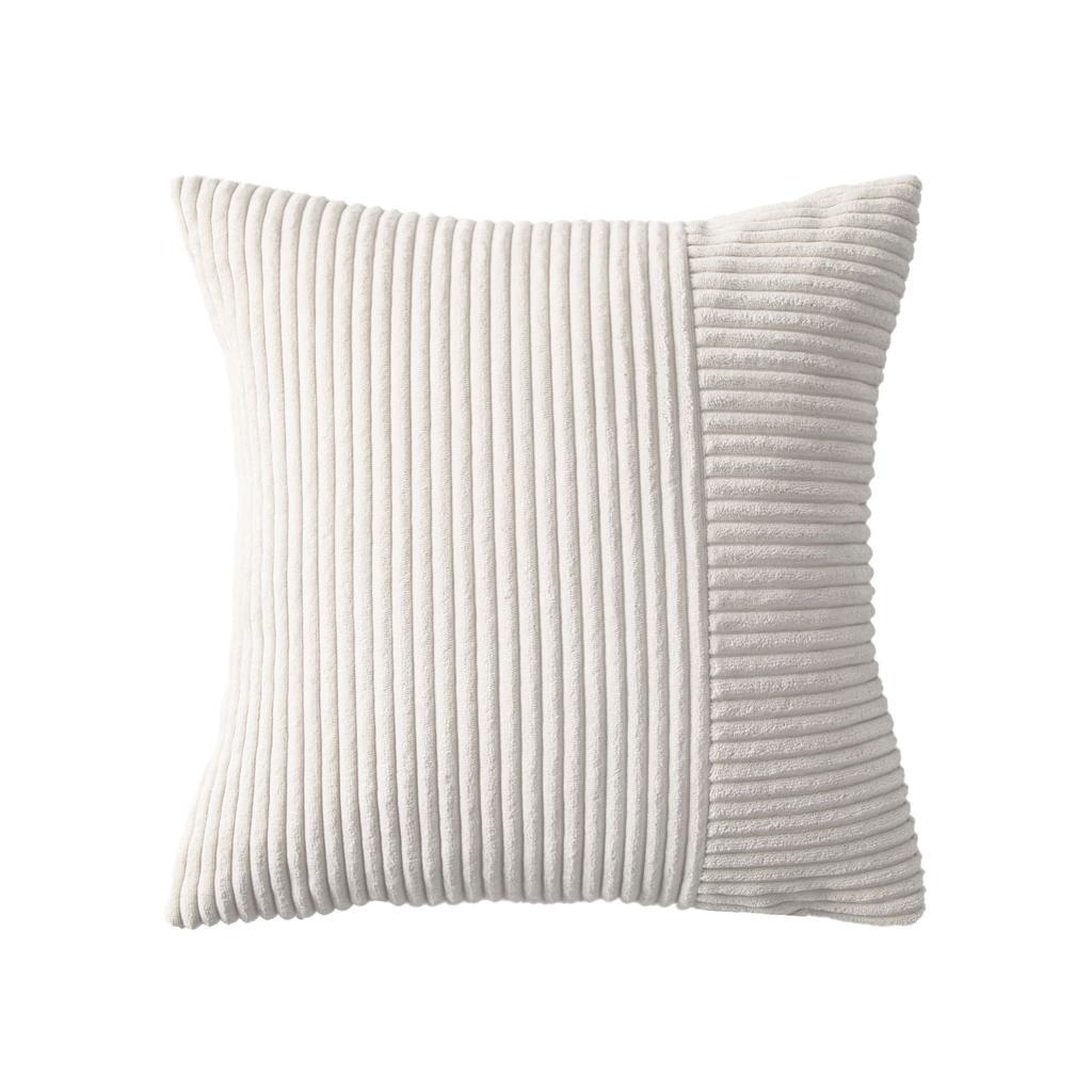 Simple and Simple Ins Style Corduroy Stitching Pillow Cover Style Living Room Sofa Cushion Solid Color Cushion Pillow