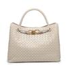 Cross-border Hot ** New Woven Women's Bag Metal Rope Buckle Shoulder Tote Bag Portable Large Capacity Retro Women's Bag