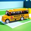 1pcs Pull Back School Bus Toy Die-Cast Meta City Bus  Simulate Exquisite Vehicle Model for Boys Play Desk Display