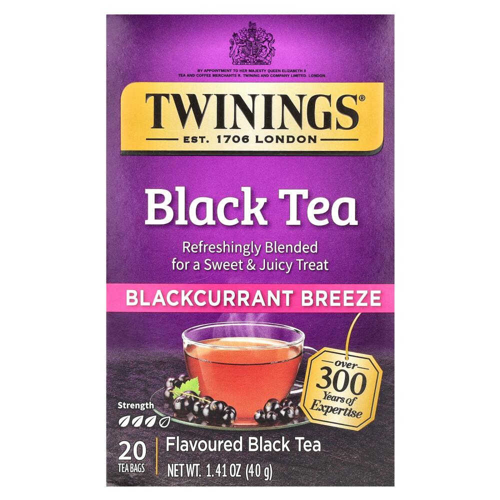 

Чай черный Twinings Premium Blackcurrant Breeze в пакетиках, 20 шт., 40 г (1,41 унции)