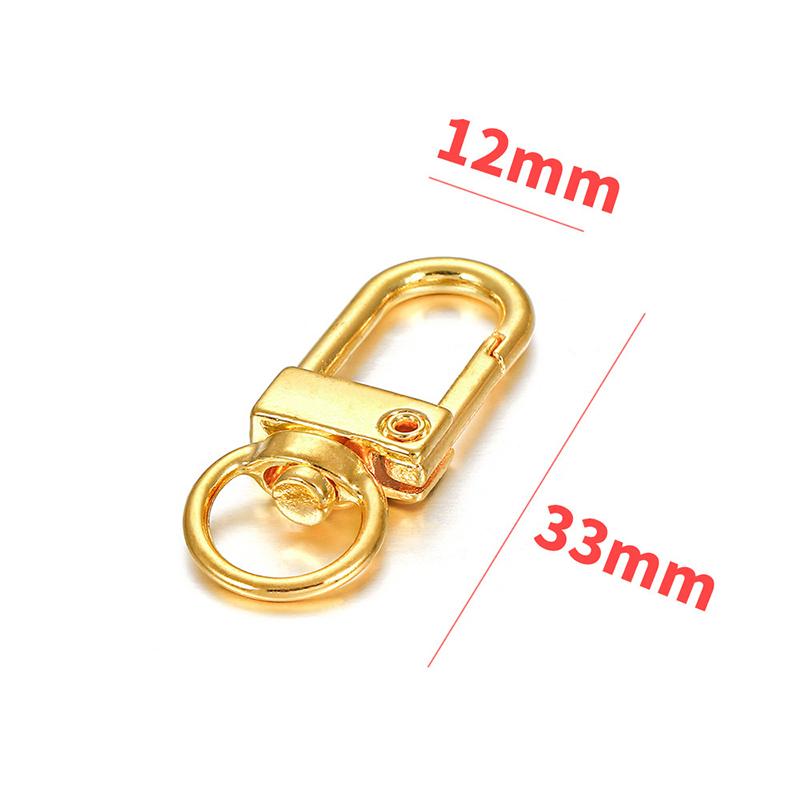 10Pcs Metal Universal Buckle Bag Buckle Multi Color Optional Key Buckle Alloy Buckle Lobster Buckle Bag Accessories