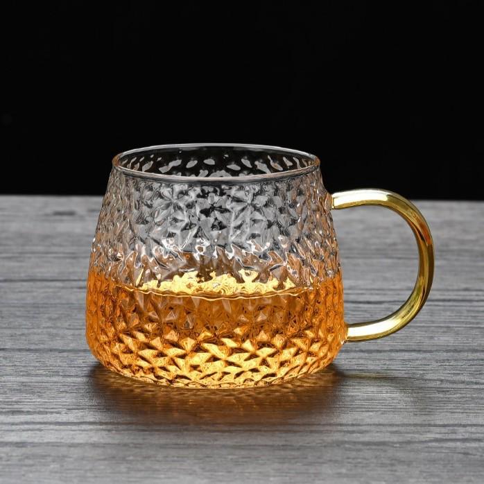 Large Capacity Glass Cold Water Kettle, High Temperature Resistant, Food Grade, with Cork Lid