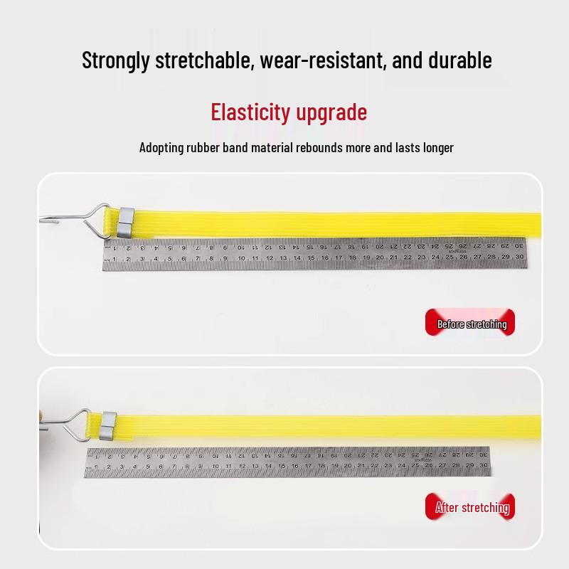 

Высокоэластичный резиновый ремень-стяжка для электромобилей и мотоциклов 1m Elastic Band [1 piece]; Yellow