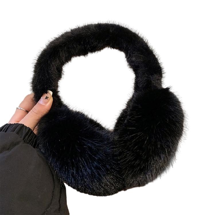 Soft Plush Ear Warmer Winter Warm Earmuffs for Womens Men Fashion Solid Earflap