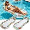Sommer Poolparty Aufblasbares Bett Schwimmende Liege Schwimmbrett für Erwachsenen Pool See Strand Extra große aufblasbare Schwimmreihe